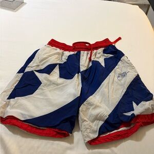 Nike men’s extra large Star Pattern Red, White, and Blue Shorts